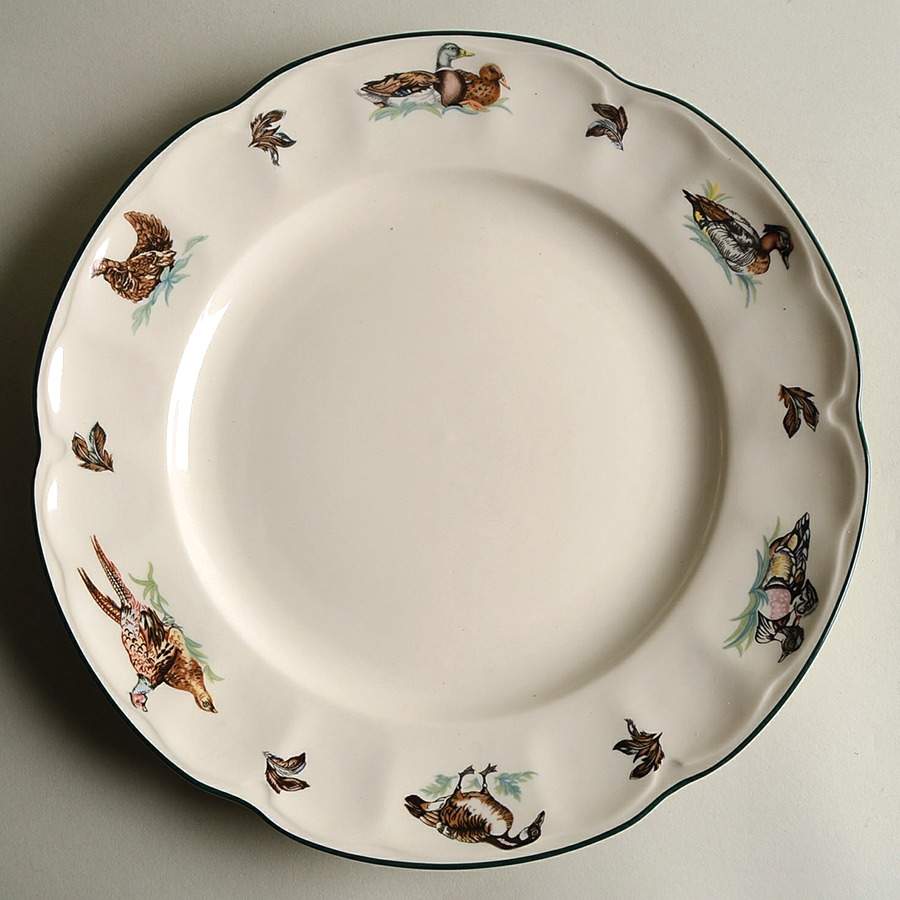 Brookshire (Made in England, Earthenware) 12" Chop Plate (Round Platter) by Johnson Brothers-1