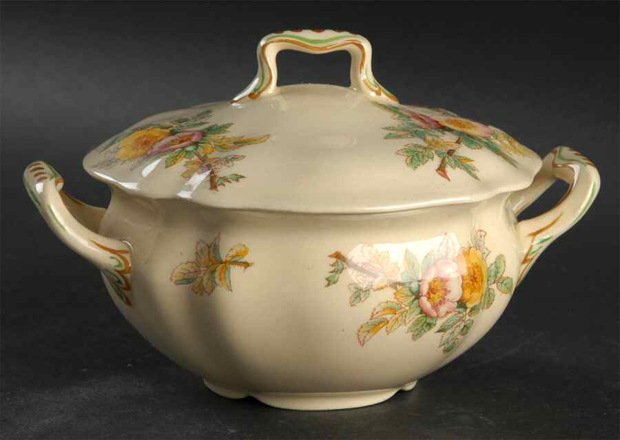 Buttercup Sugar Bowl & Lid by Johnson Brothers-1
