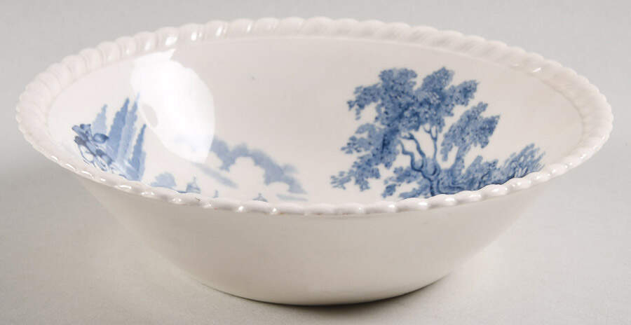 Castle On The Lake Blue Coupe Cereal Bowl by Johnson Brothers-1