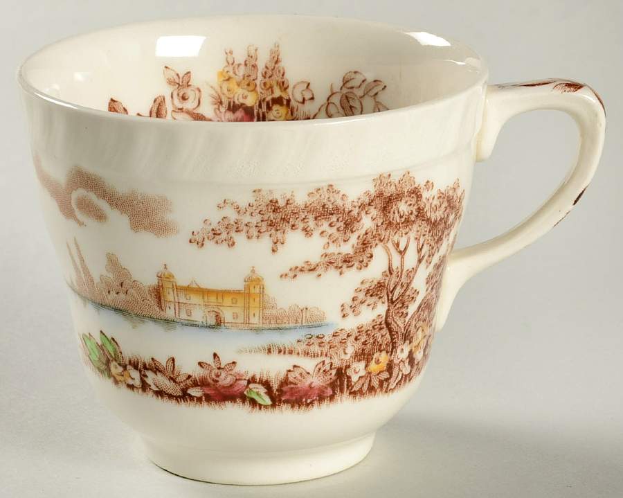 Castle On The Lake Brown Multicolor Snack Cup by Johnson Brothers-1