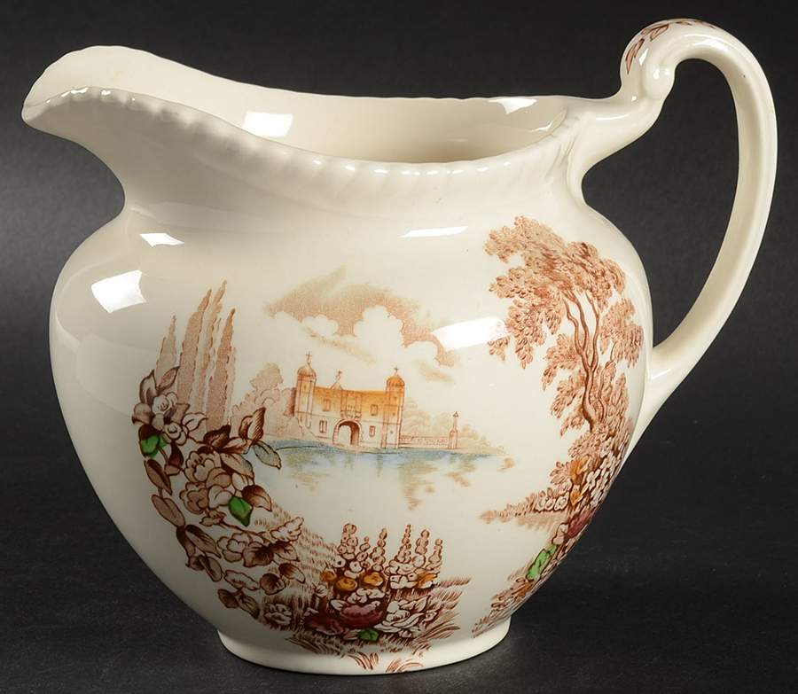Castle On The Lake Brown Multicolor 34 Oz Pitcher by Johnson Brothers-1