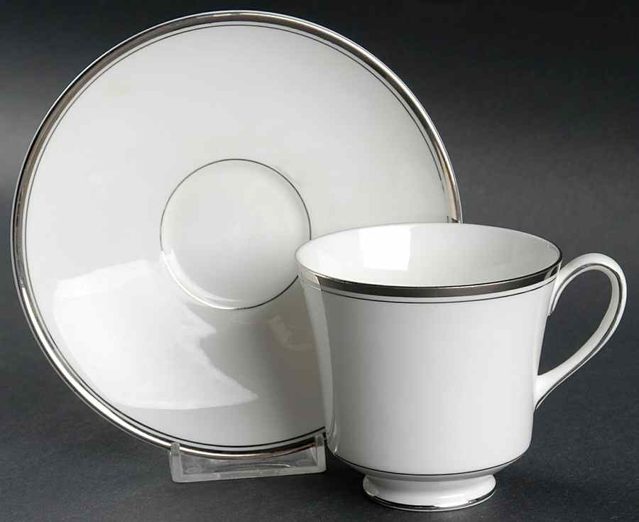 Carlyle Footed Cup & Saucer Set by Johnson Brothers-1