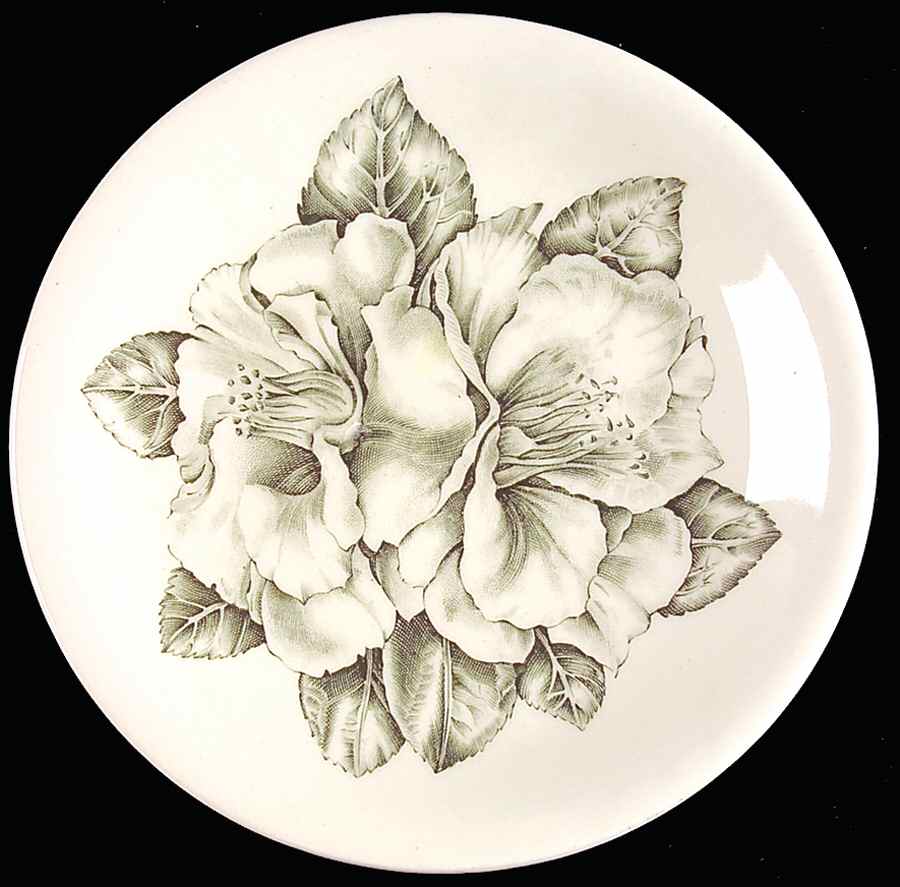 Camellia Green Bread & Butter Plate by Johnson Brothers-1