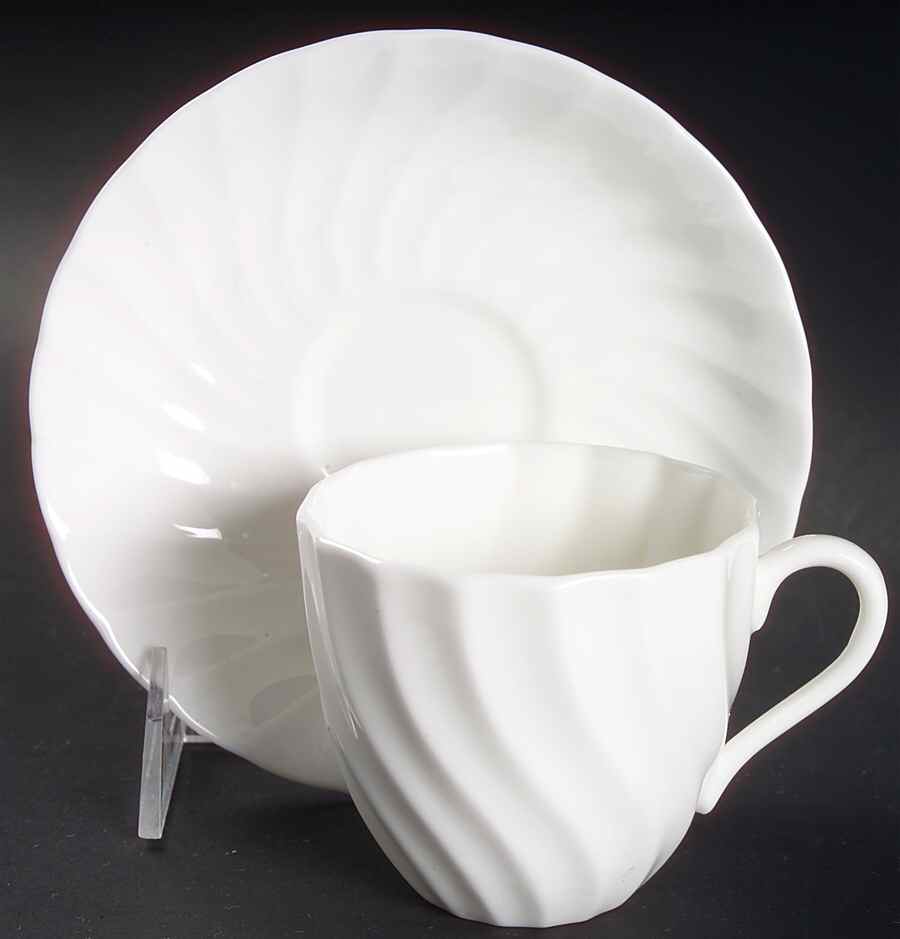 Canterbury (Bone China) Flat Cup & Saucer Set by Johnson Brothers-1