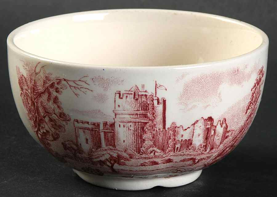 Castle Story Pink Mini Open Sugar Bowl by Johnson Brothers-1