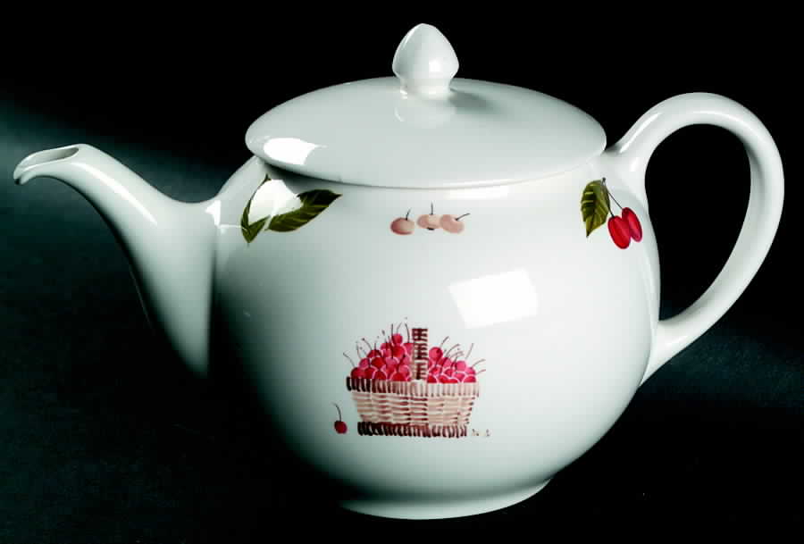 Cerise Teapot & Lid by Johnson Brothers-1