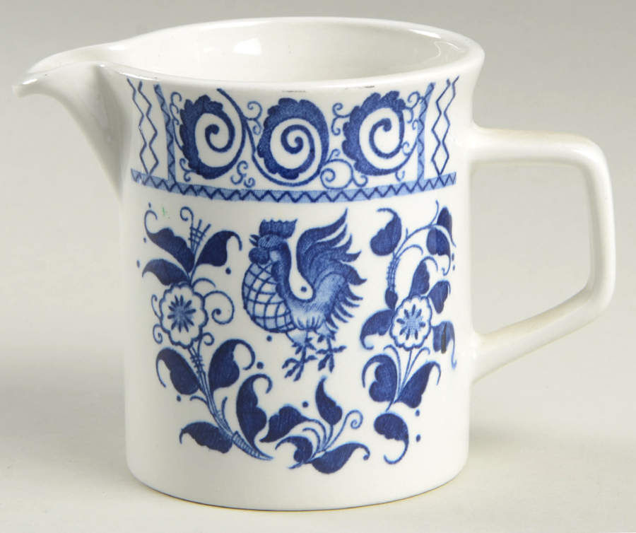 Chanticleer Blue Creamer by Johnson Brothers-1