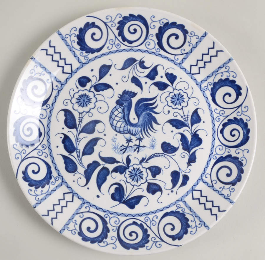 Chanticleer Blue Salad Plate by Johnson Brothers-1