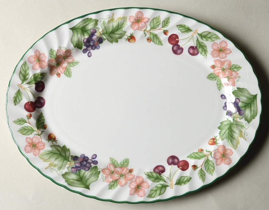 Cherry Blossom 12" Oval Serving Platter by Johnson Brothers-1