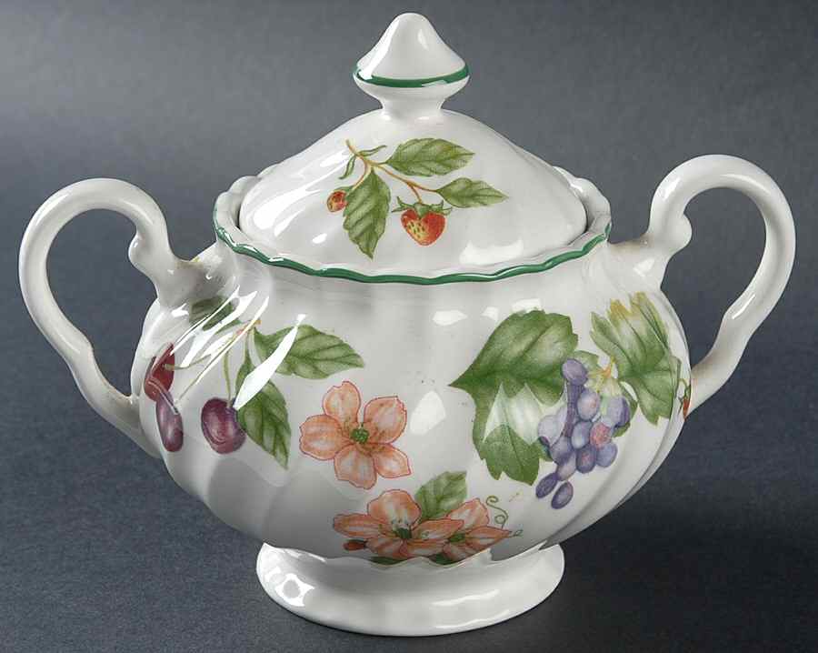 Cherry Blossom Sugar Bowl & Lid by Johnson Brothers-1