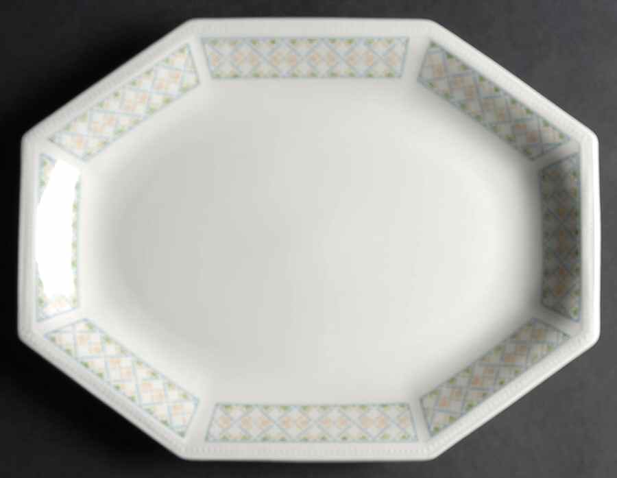 Chequers 11" Oval Serving Platter by Johnson Brothers-1