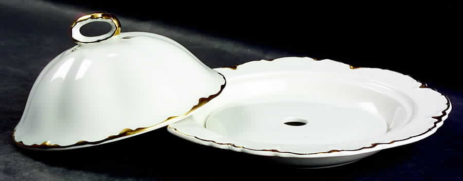 Chantilly Gold Round Covered Butter by Johnson Brothers-1