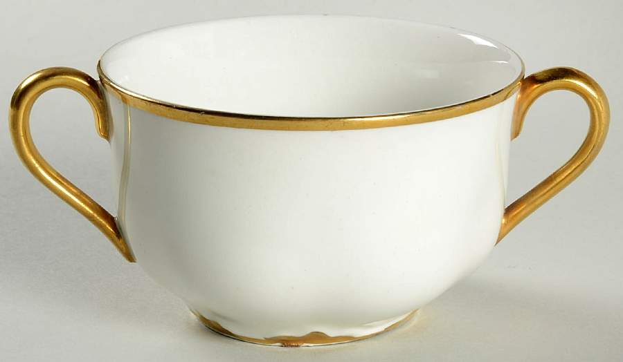 Chantilly Gold Flat Bouillon Cup by Johnson Brothers-1