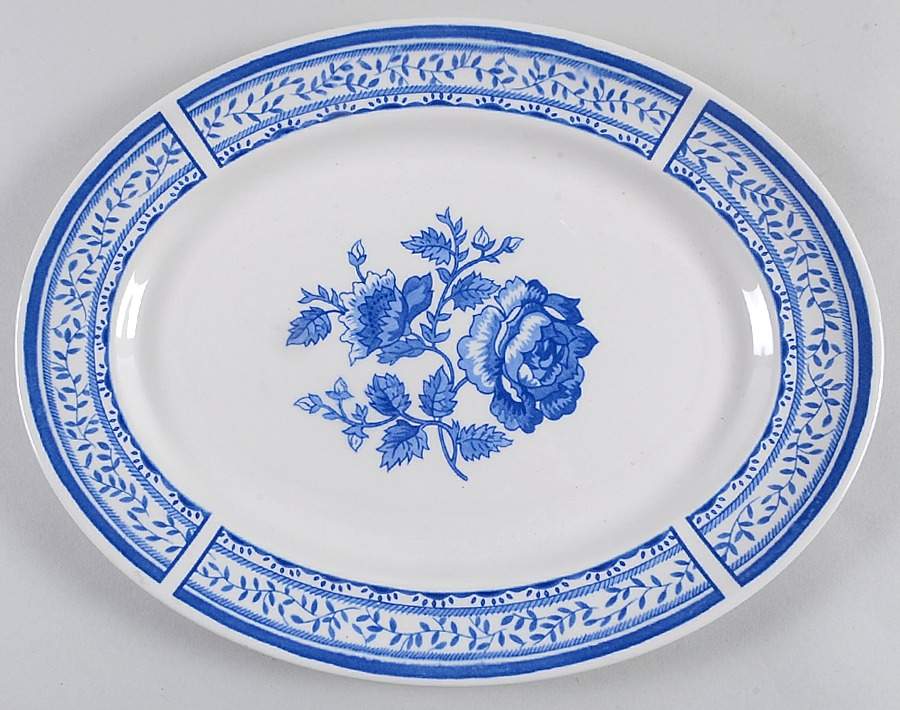 Chelsea Rose 13" Oval Serving Platter by Johnson Brothers-1
