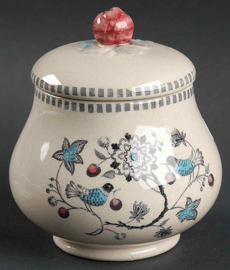 Cherry Thieves Sugar Bowl & Lid by Johnson Brothers-1