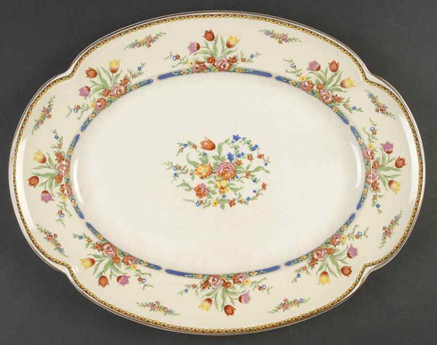 The Claridge 14" Oval Serving Platter by Johnson Brothers-1