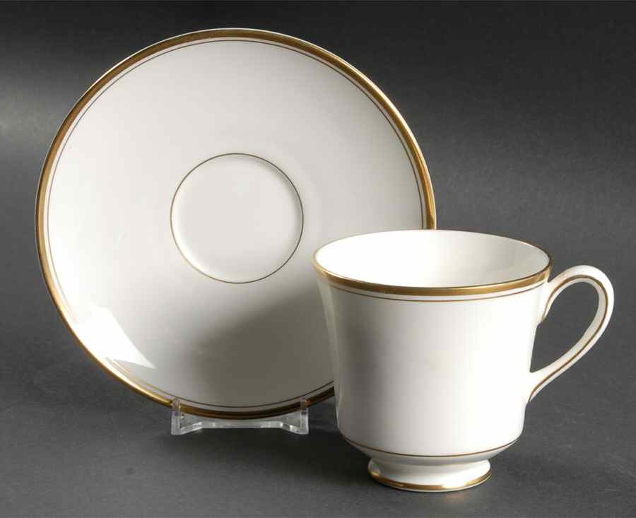 Claridge (Cambridge Line) Footed Cup & Saucer Set by Johnson Brothers-1