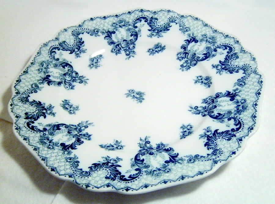 Cloverly Blue (No Gold Accent, No Trim) Dinner Plate by Johnson Brothers-1