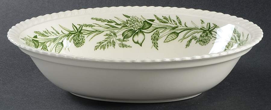 Clover Time 9" Oval Vegetable Bowl by Johnson Brothers-1