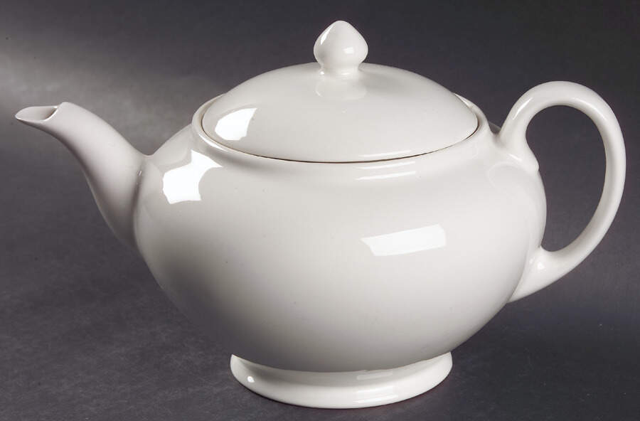 Classic White Teapot & Lid by Johnson Brothers-1