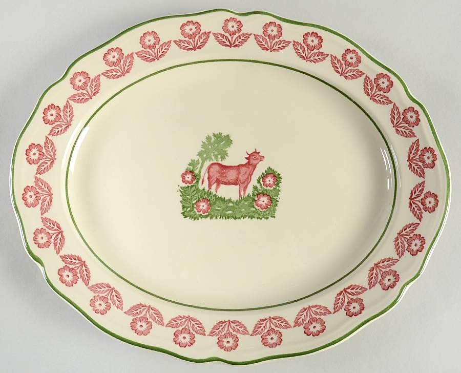 County Clare 12" Oval Serving Platter by Johnson Brothers-1