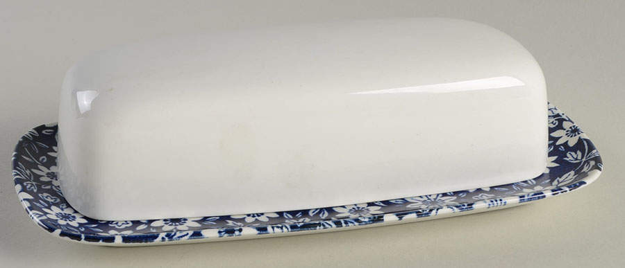 Country Cupboard Blue 1/4 Lb Covered Butter by Johnson Brothers-1