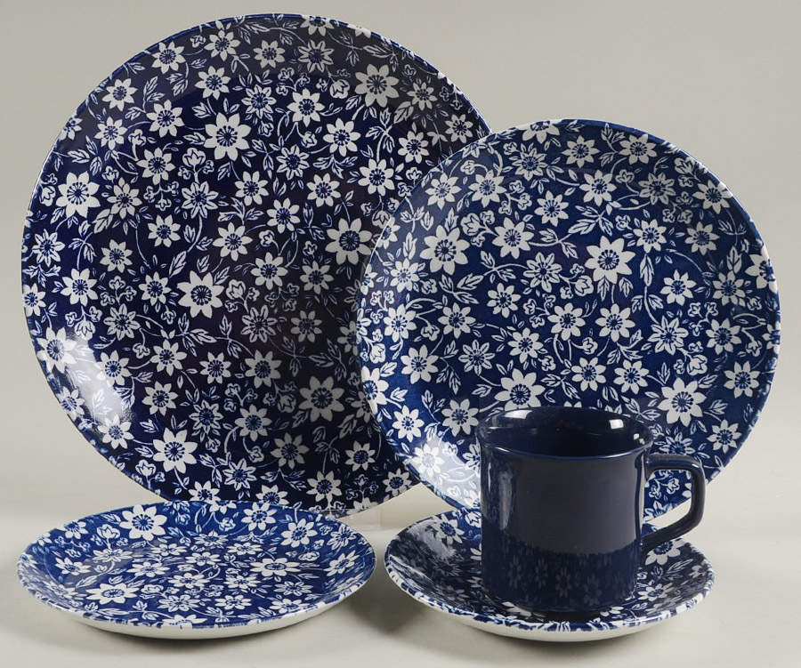 Country Cupboard Blue 5 Piece Place Setting by Johnson Brothers-1