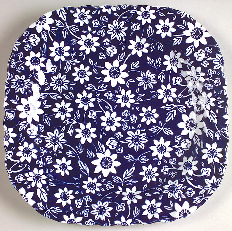 Country Cupboard Blue Square Salad Plate by Johnson Brothers-1