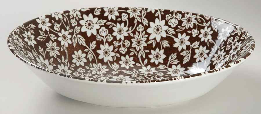 Country Cupboard Brown 9" Oval Vegetable Bowl by Johnson Brothers-1