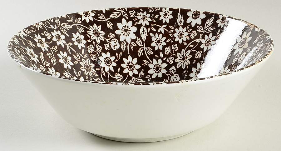 Country Cupboard Brown 8" Round Vegetable Bowl by Johnson Brothers-1