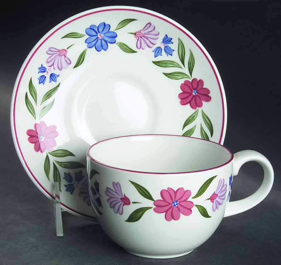 Country Craft Flat Cup & Saucer Set by Johnson Brothers-1