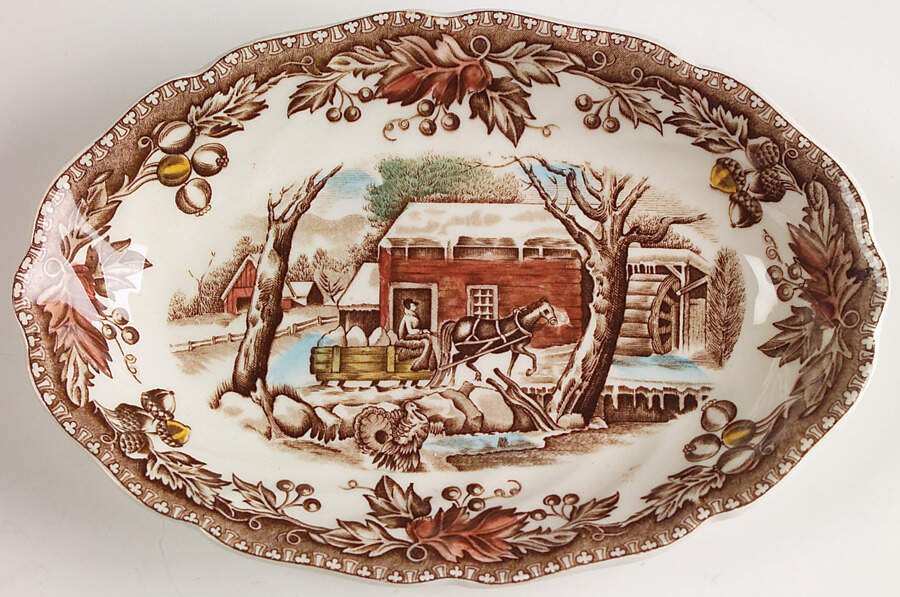 Country Life Relish/Gravy Underplate by Johnson Brothers-1