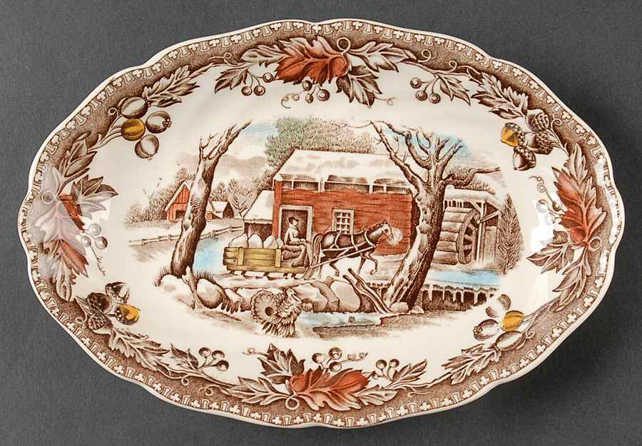 Country Life Underplate for Gravy Boat by Johnson Brothers-1