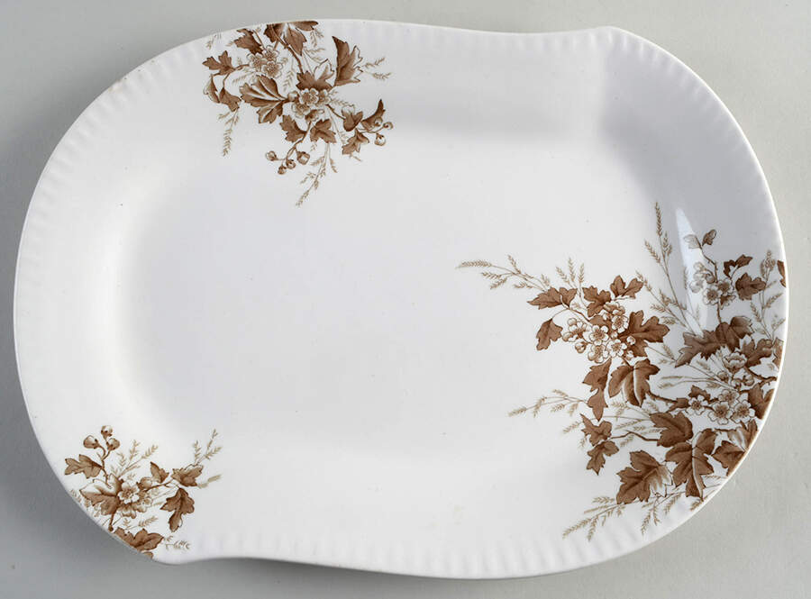 Columbia 14" Oval Serving Platter by Johnson Brothers-1