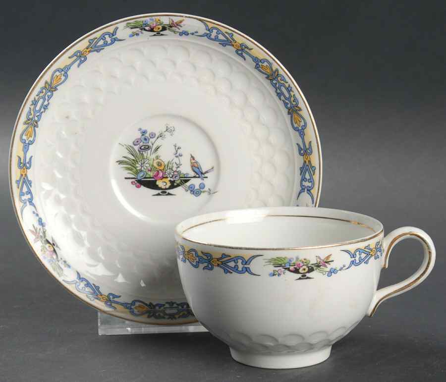 Constance Flat Cup & Saucer Set by Johnson Brothers-1