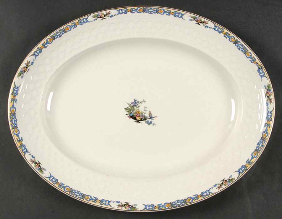 Constance 14" Oval Serving Platter by Johnson Brothers-1