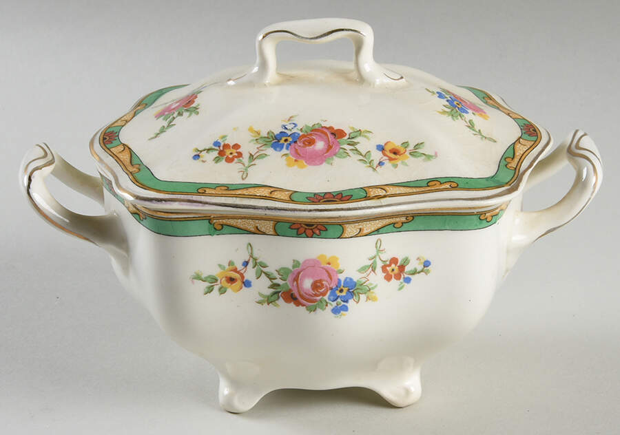 Connaught, The Sugar Bowl & Lid by Johnson Brothers-1