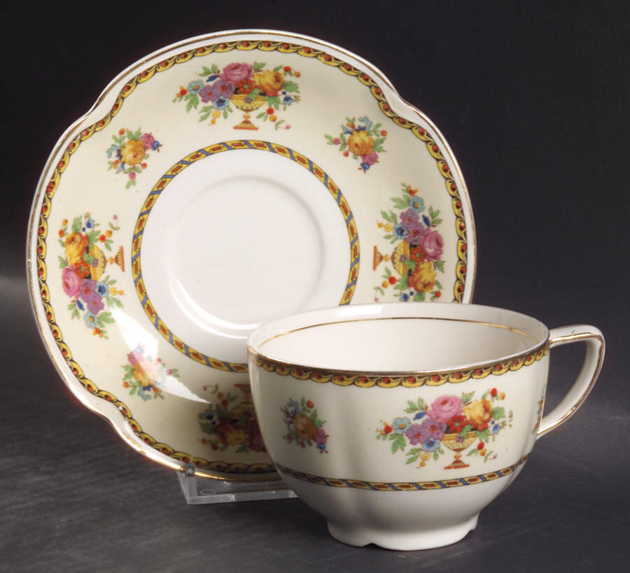 Coronado Flat Cup & Saucer Set by Johnson Brothers-1