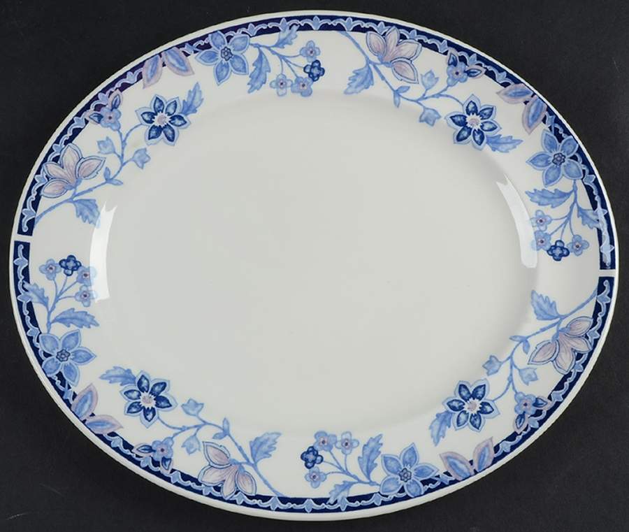 Cornflower 12" Oval Serving Platter by Johnson Brothers-1