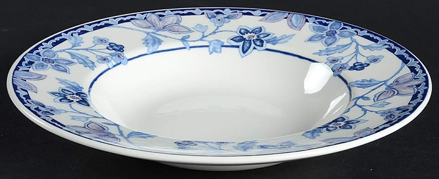 Cornflower Large Rim Soup Bowl by Johnson Brothers-1