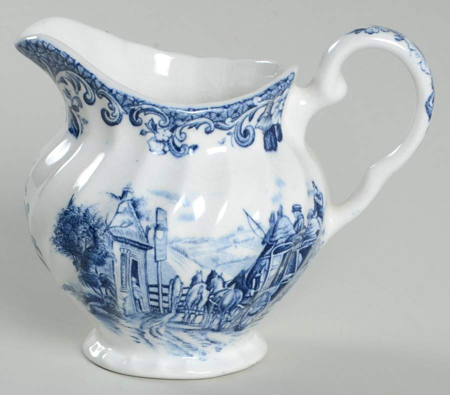 Coaching Scenes Blue Mini Creamer by Johnson Brothers-1