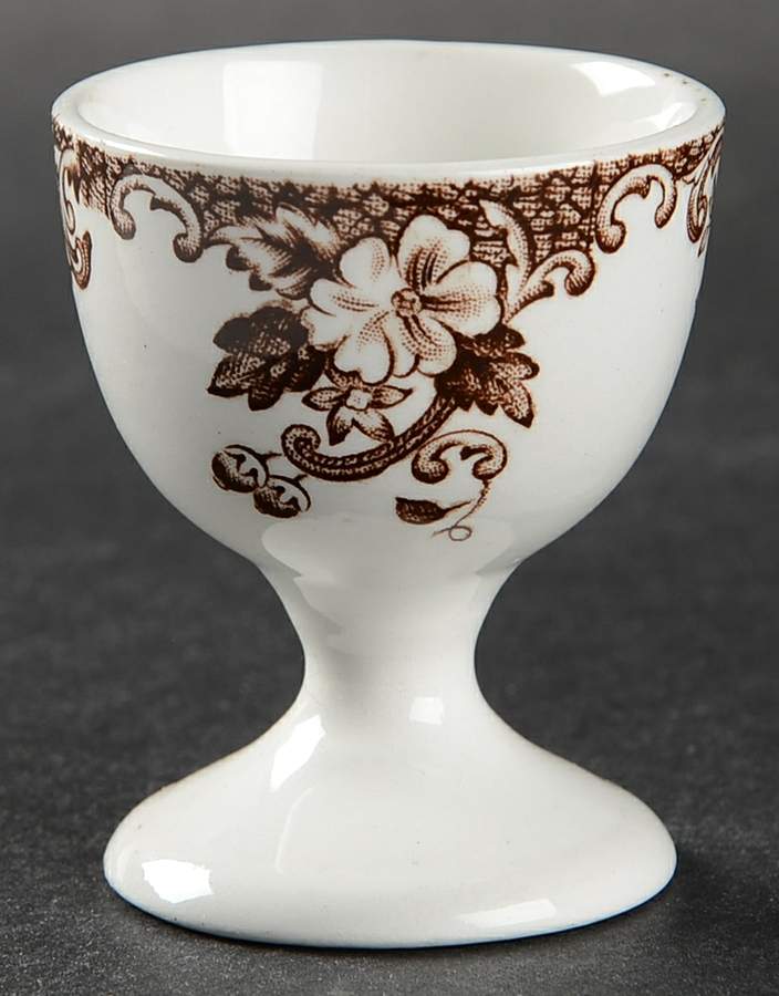 Coaching Scenes Brown Multicolor Single Egg Cup by Johnson Brothers-1