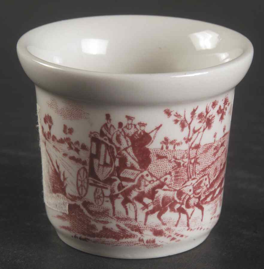 Coaching Scenes Pink Single Egg Cup by Johnson Brothers-1