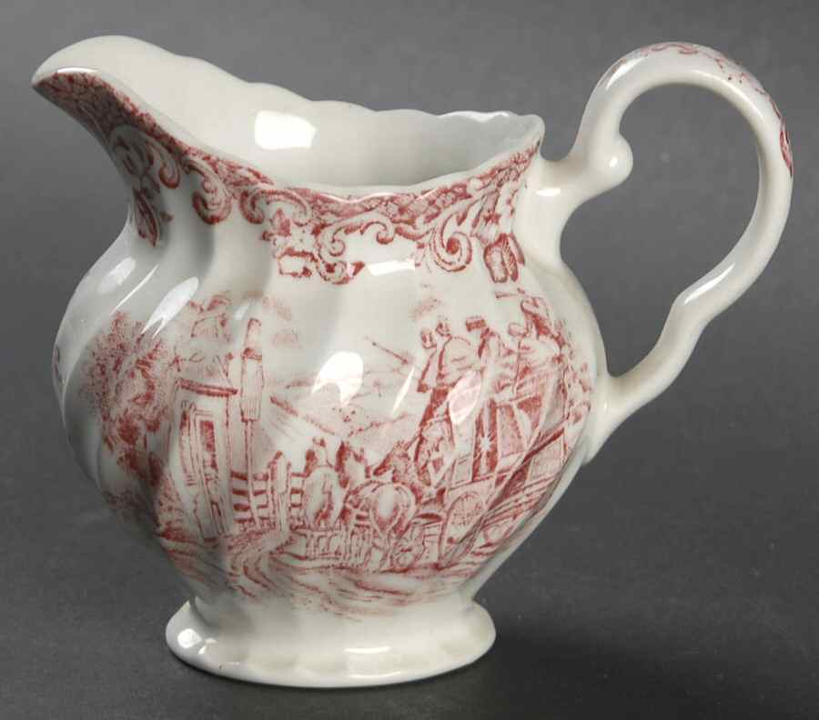 Coaching Scenes Pink Mini Creamer by Johnson Brothers-1