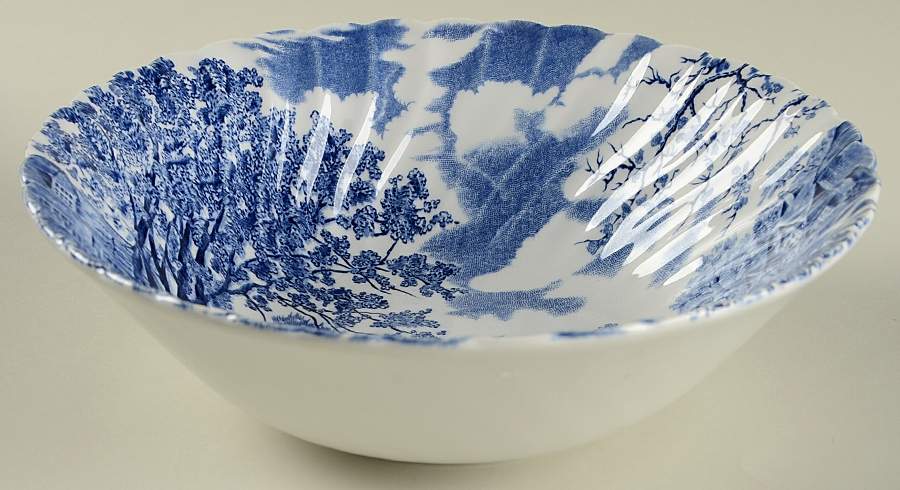 Cotswold Blue 8" Round Vegetable Bowl by Johnson Brothers-1