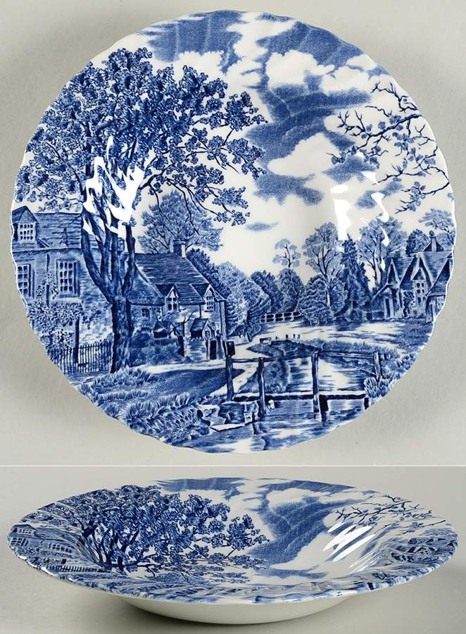 Cotswold Blue Rim Soup Bowl by Johnson Brothers-1