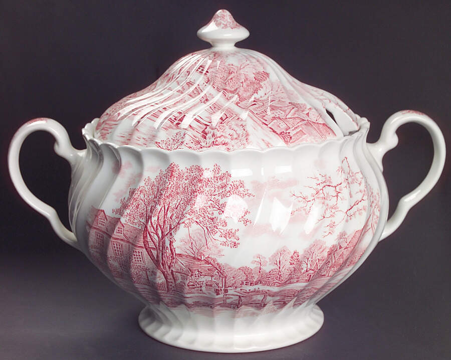 Cotswold Pink Tureen &  Lid by Johnson Brothers-1