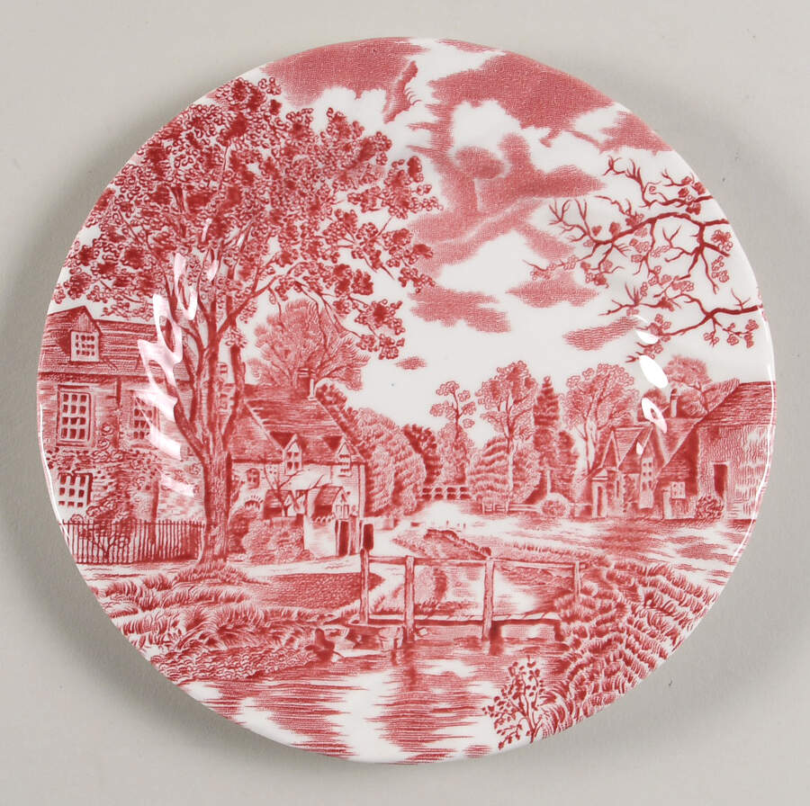 Cotswold Pink Dessert/Pie Plate by Johnson Brothers-1