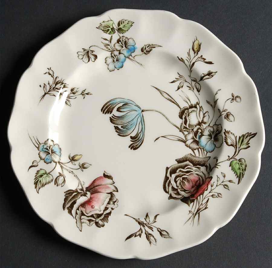 Day In June Multicolor Bread & Butter Plate by Johnson Brothers-1