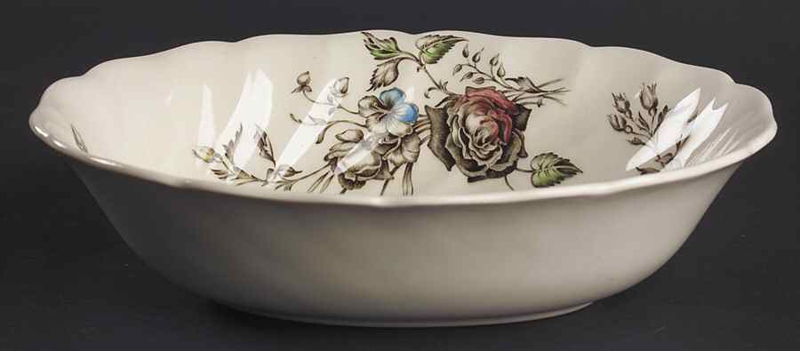 Day In June Multicolor 8" Oval Vegetable Bowl by Johnson Brothers-1